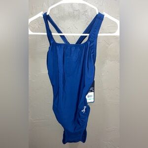 Speedo Navy Blue Swimsuit size 8/34